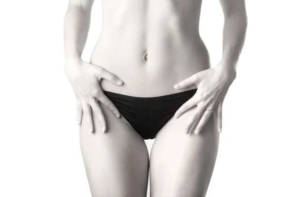Brzuch kobiety piękne — Zdjęcie stockowe