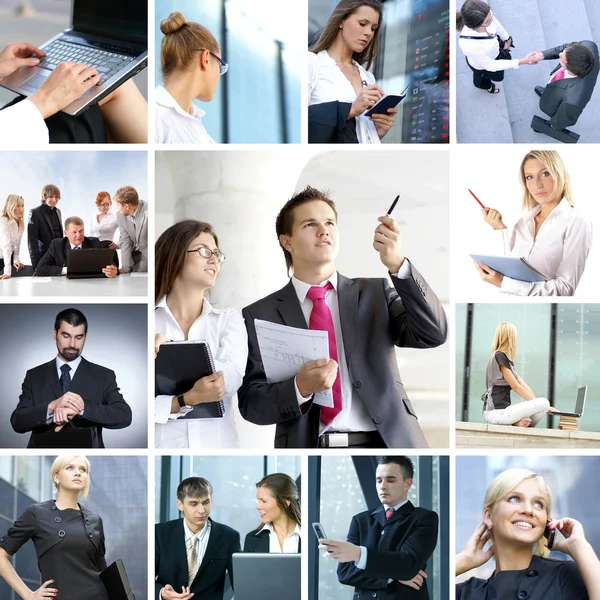 Business collage — Stockfoto