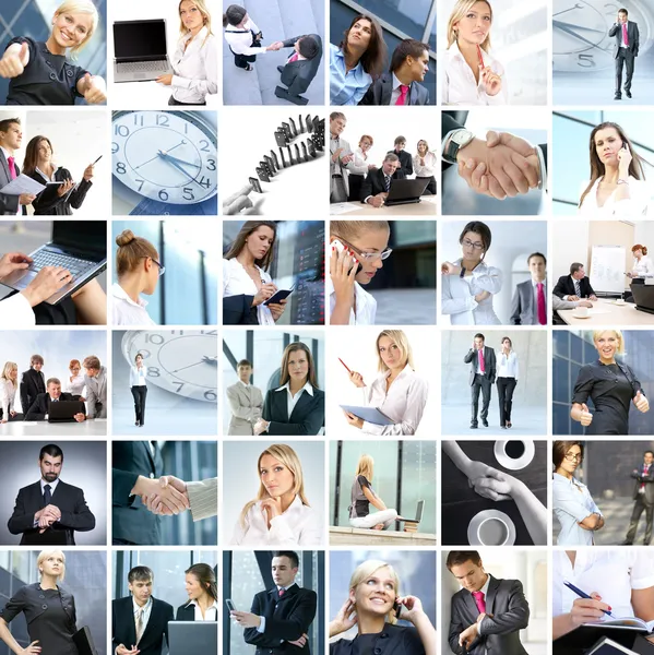 Business-Collage — Stockfoto