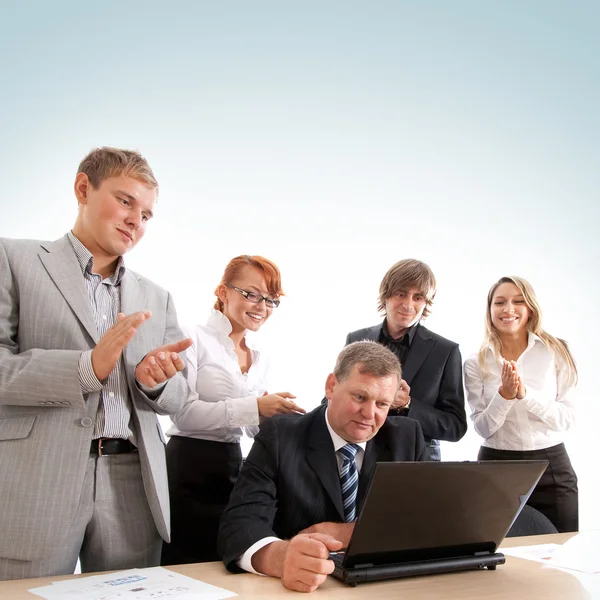 Bedrijfsgroep op het werk — Stockfoto