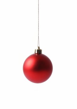 Noel balosu beyazda izole edilmiş.