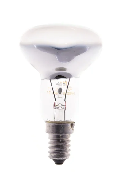 Lampadina isolata su bianco — Foto Stock