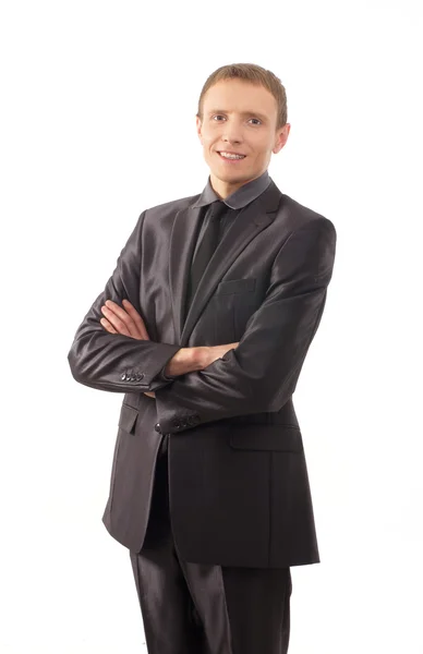 Young business man isolated on white — Stock Photo, Image