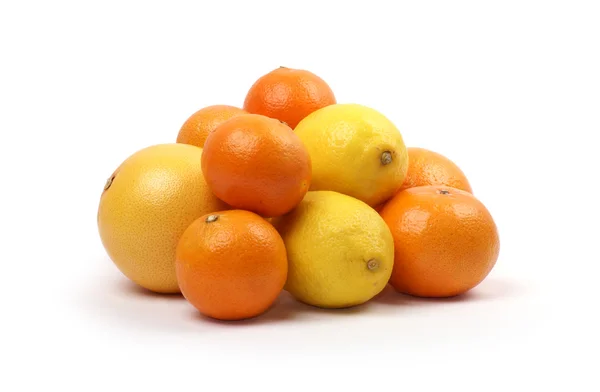 Citruses isolated on white — Stock Photo, Image