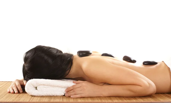 Attractive woman getting spa treatment — Stock Photo, Image