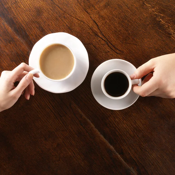 Konzept von Liebe und Kaffee — Stockfoto