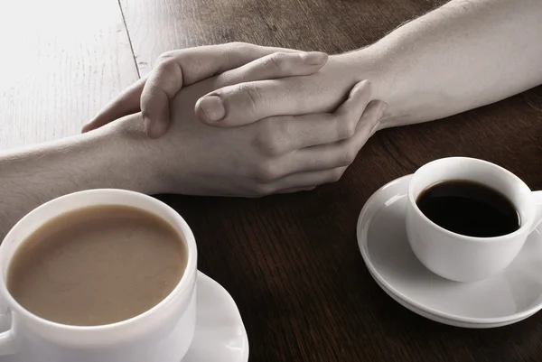 Η έννοια της αγάπης και καφέ — Φωτογραφία Αρχείου