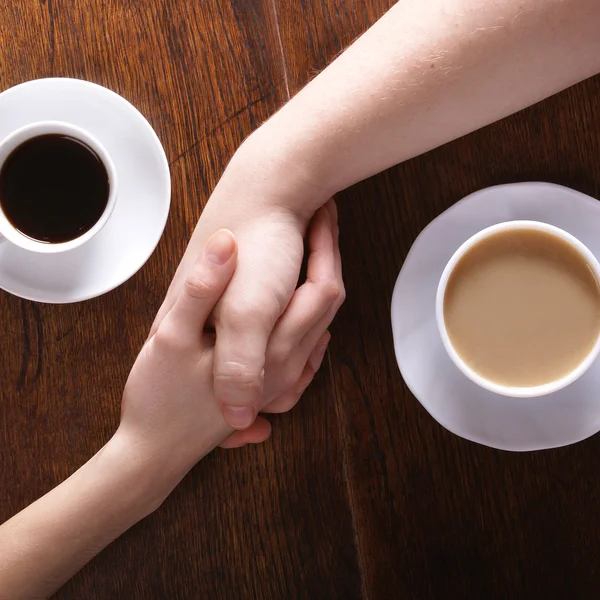 Concept van liefde en koffie — Stockfoto