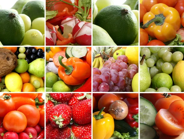 Ernährungscollage — Stockfoto