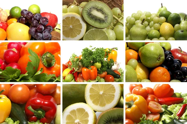 Nutrition collage — Stockfoto