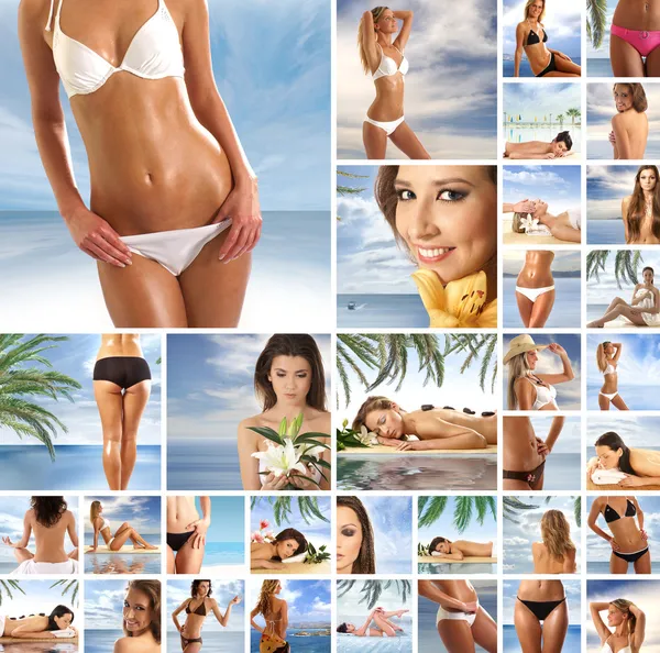 Resort collage — Stockfoto