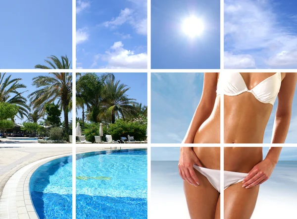 Resort-Collage — Stockfoto