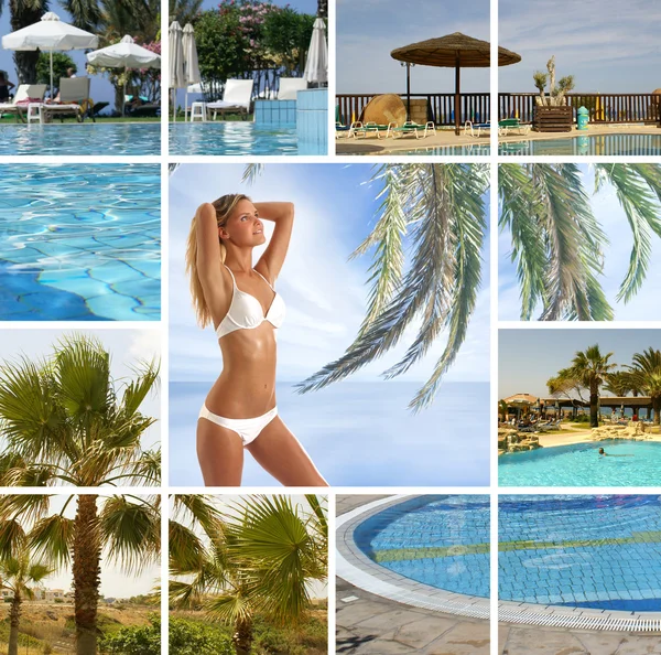 Resort collage — Stock Photo, Image