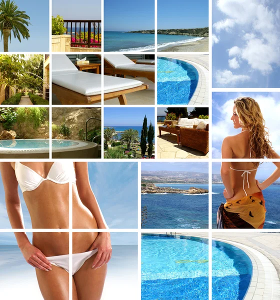 Resort collage — Stock Photo, Image