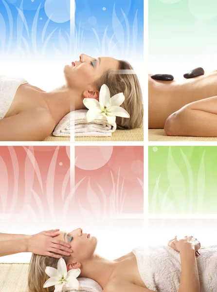 Spa collage — Stockfoto