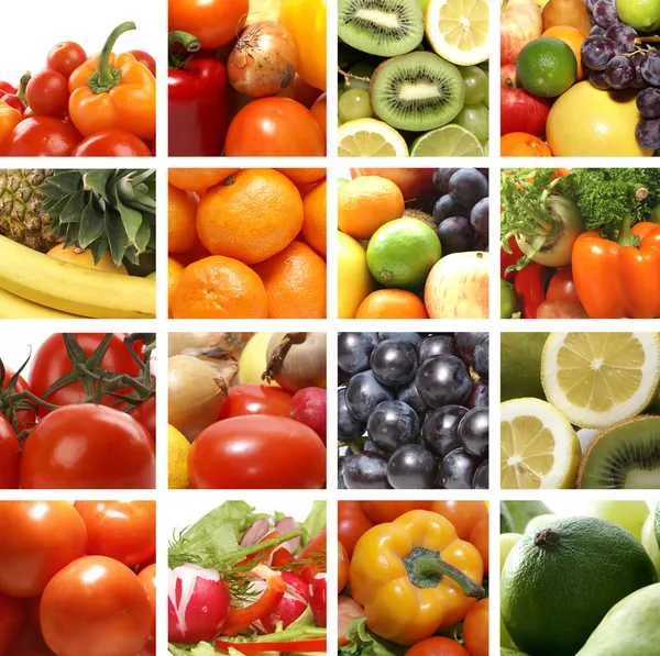 Ernährungscollage — Stockfoto