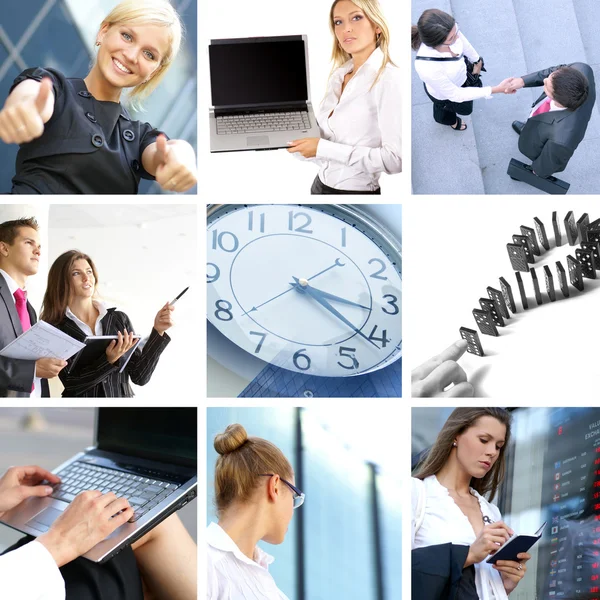 Business collage — Stockfoto