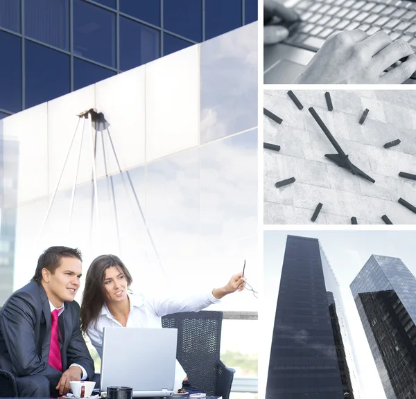 Business collage — Stockfoto