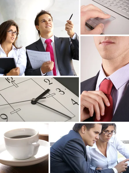 Business collage — Stockfoto