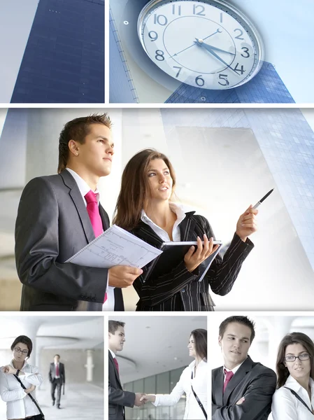 Business collage — Stockfoto