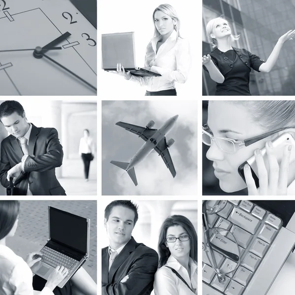 Business-Collage — Stockfoto