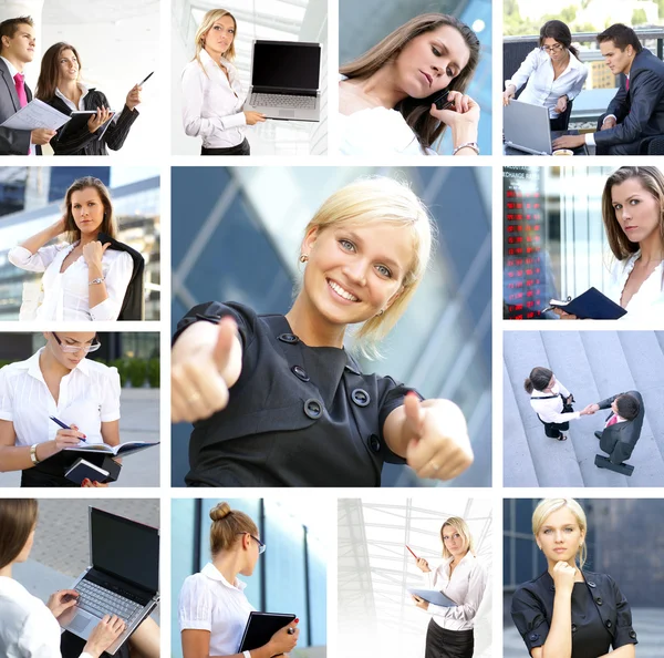 Business collage — Stock Photo, Image