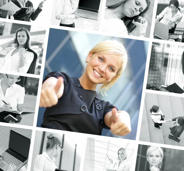 Business-Collage — Stockfoto