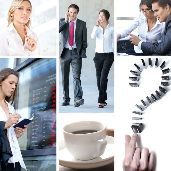 Business-Collage — Stockfoto
