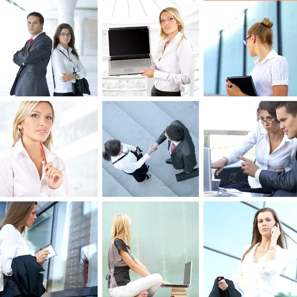 Business collage — Stock Photo, Image