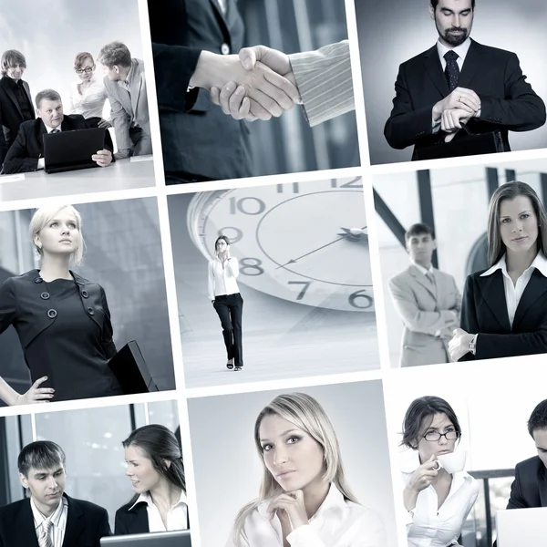 Business-Collage — Stockfoto