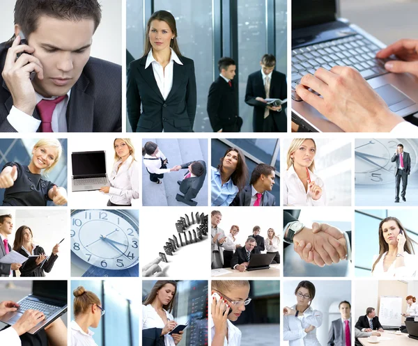 Business collage — Stockfoto