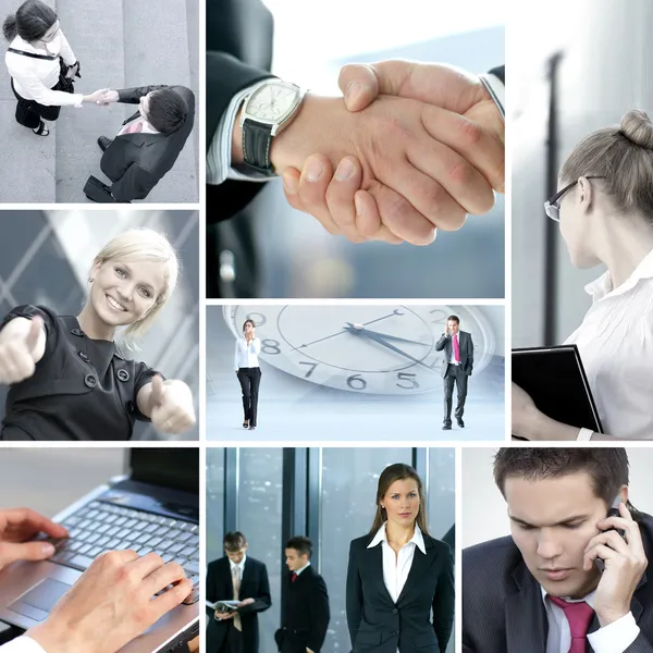 Business collage — Stockfoto