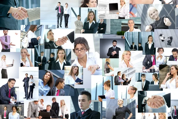 Business-Collage — Stockfoto