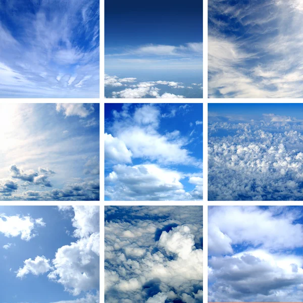 Verschiedene Arten von Wolken — Stockfoto