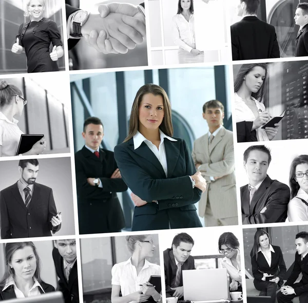 Business-Collage — Stockfoto