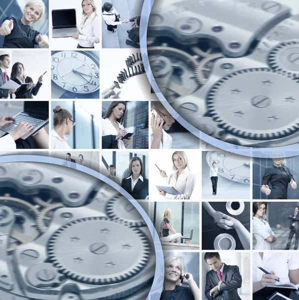 Business-Collage — Stockfoto