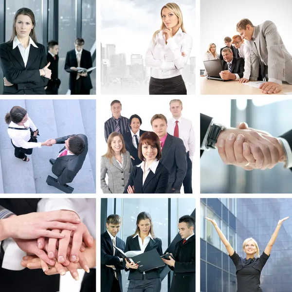 Collage de negocios — Foto de Stock