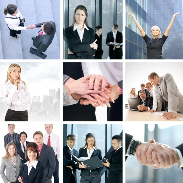 Collage de negocios — Foto de Stock