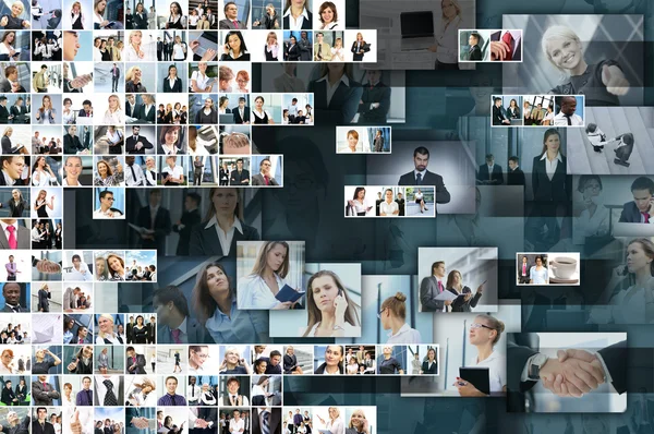 Business collage — Stock Photo, Image