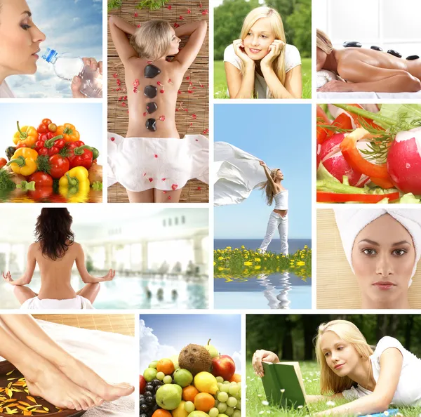 Health collage — Stock Photo, Image