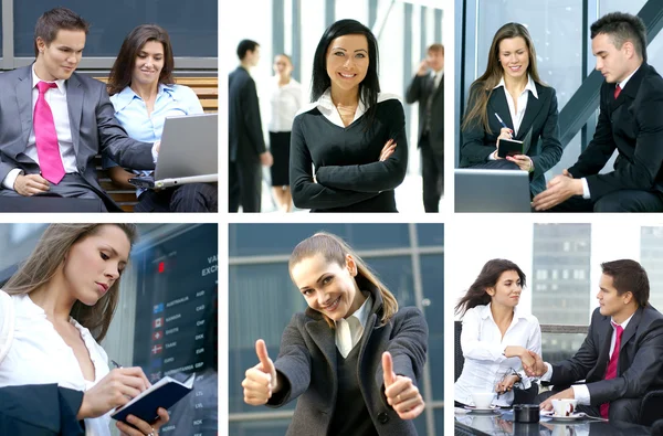 Business-Collage — Stockfoto