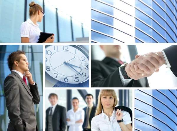 Business-Collage — Stockfoto