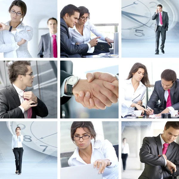 Business-Collage — Stockfoto