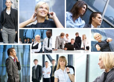 Business collage made of some business pictures