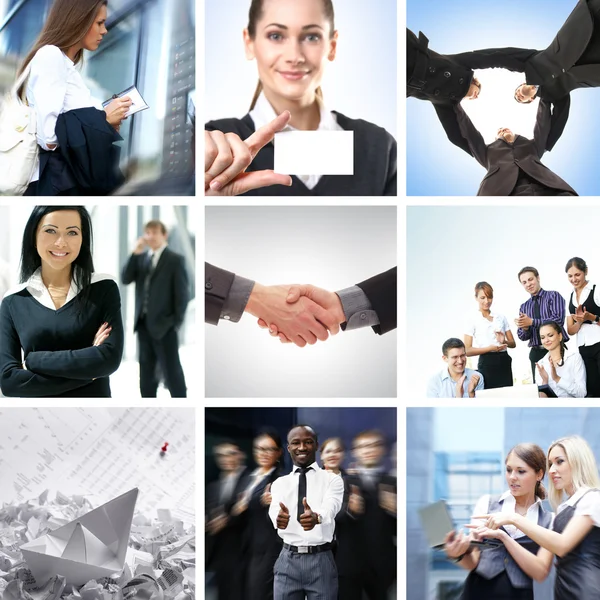 Business-Collage — Stockfoto