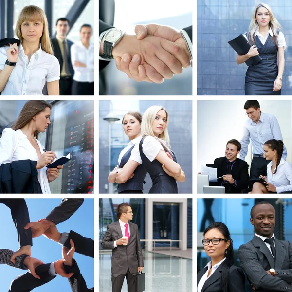 Business collage made of some business pictures — Stockfoto