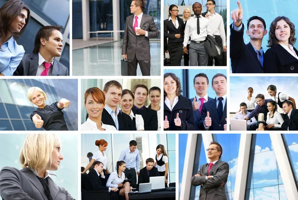 Business-Collage aus einigen Business-Bildern — Stockfoto