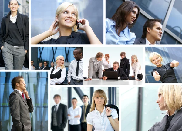Business collage made of some business pictures — Stockfoto