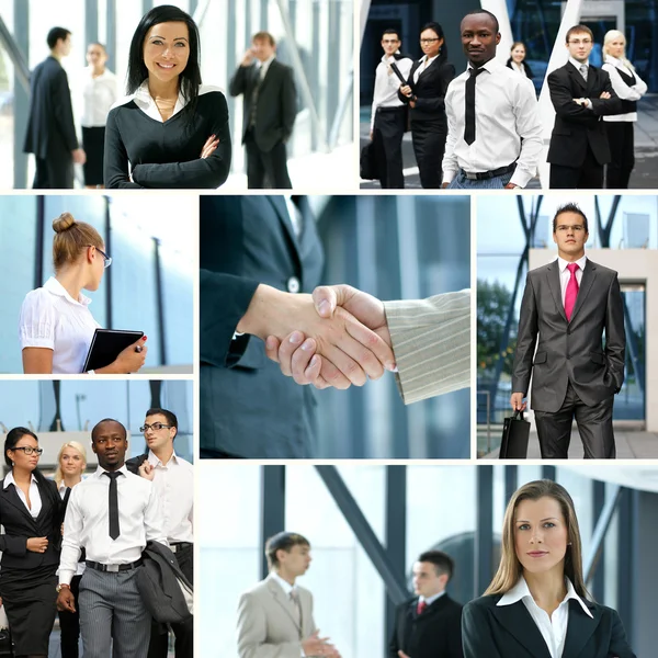 Business collage made of some business pictures — Stockfoto