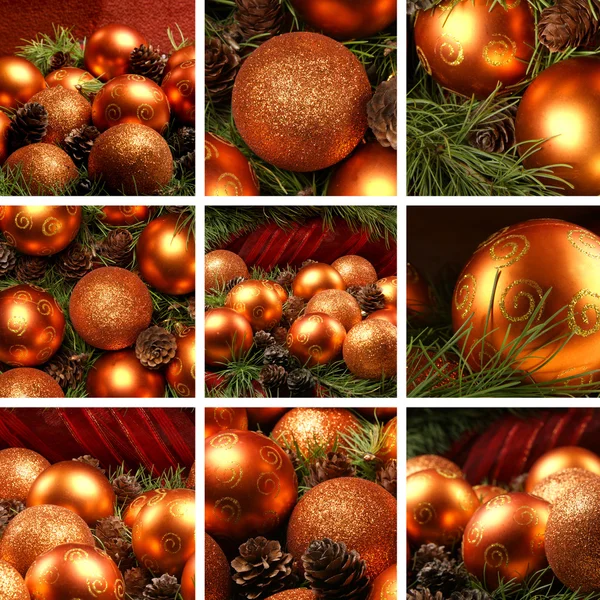 Vánoční koláž — Stock fotografie